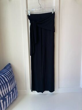 Stillwater | Wide-Leg Tie-Waist Pants - Black